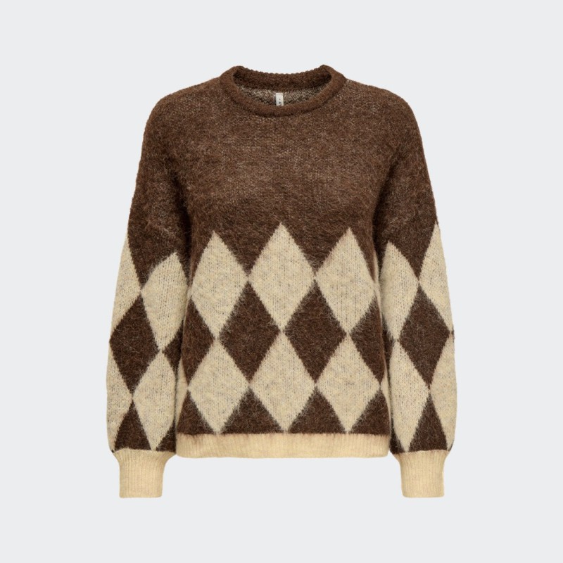 15353226 ONLNOEME LIFE LS JQ O-NECK KNT