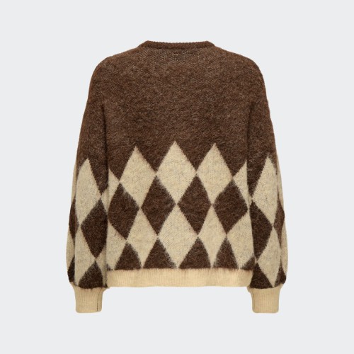 15353226 ONLNOEME LIFE LS JQ O-NECK KNT