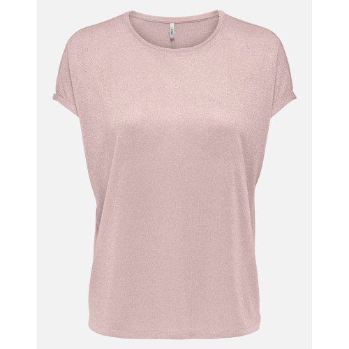 15343485 ONLAMBER LIFE S/L O-NECK SHINE TOP JRS