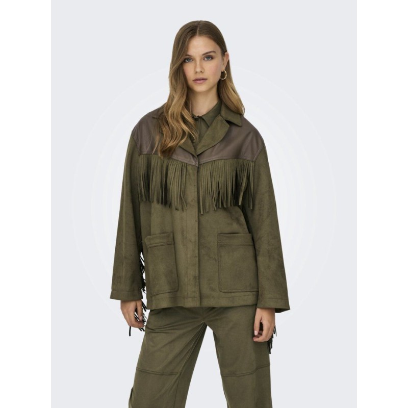 15351944 ONLFRANCE LIFE FAUXSUED FRING JACKET