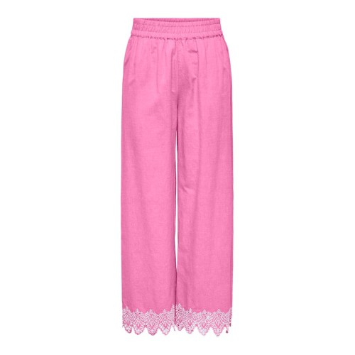 15343184 ONLPAULA TULUM EMB PULL-UP PANT WVN