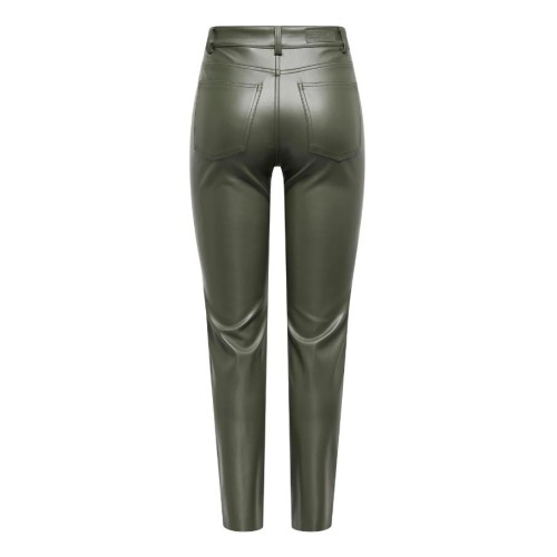15209293 ONLEMILY HW ST ANK FAUX LEATHER PANTS
