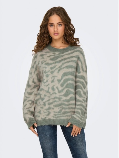 15324459 ONLWILD LS JQ LONG O-NECK CC KNT