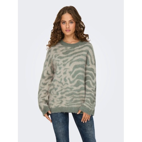15324459 ONLWILD LS JQ LONG O-NECK CC KNT