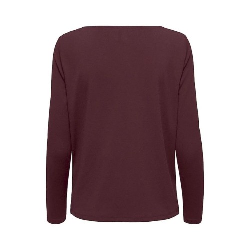15273862 ONLSANSA L/S WATERFALL TOP JRS RED