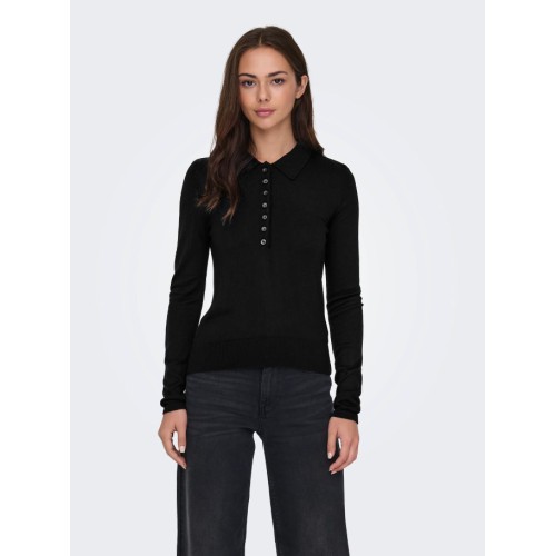 15347184 ONLCATRINE LS POLO NECK EX KNT