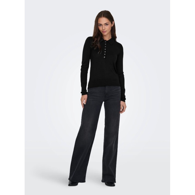 15347184 ONLCATRINE LS POLO NECK EX KNT