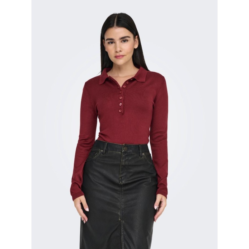 15347184 ONLCATRINE LS POLO NECK EX KNT