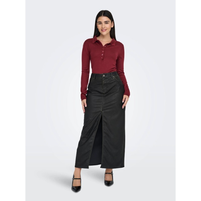 15347184 ONLCATRINE LS POLO NECK EX KNT