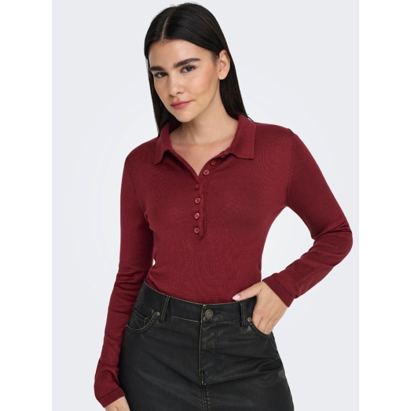 15347184 ONLCATRINE LS POLO NECK EX KNT
