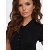 15347183 ONLCATRINE SS POLO NECK EX KNT