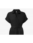 15346491 ONLJAKIRI LINEN S/S SHIRT DRESS PTM