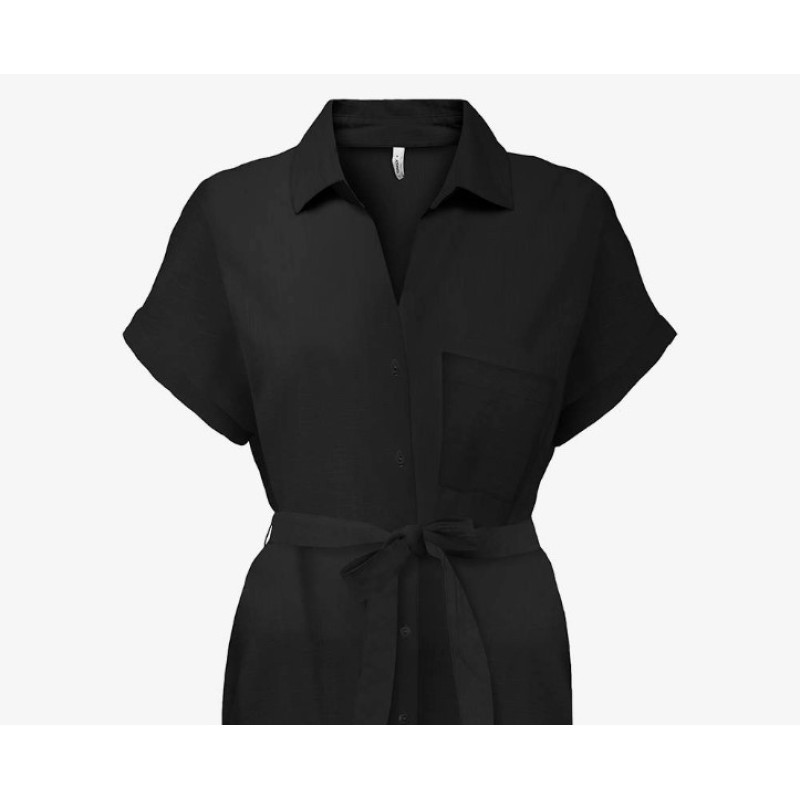 15346491 ONLJAKIRI LINEN S/S SHIRT DRESS PTM