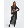 15332684 ONLDONNA LS ANKLE SEQUINS DRESS WVN