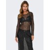 15332684 ONLDONNA LS ANKLE SEQUINS DRESS WVN