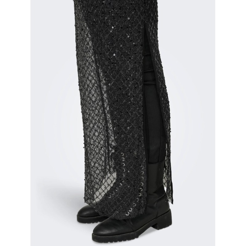 15332684 ONLDONNA LS ANKLE SEQUINS DRESS WVN