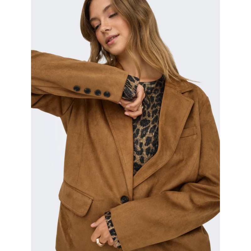 15357019 ONLINA LIFE L/S FAUX SUEDE BLAZER TLR