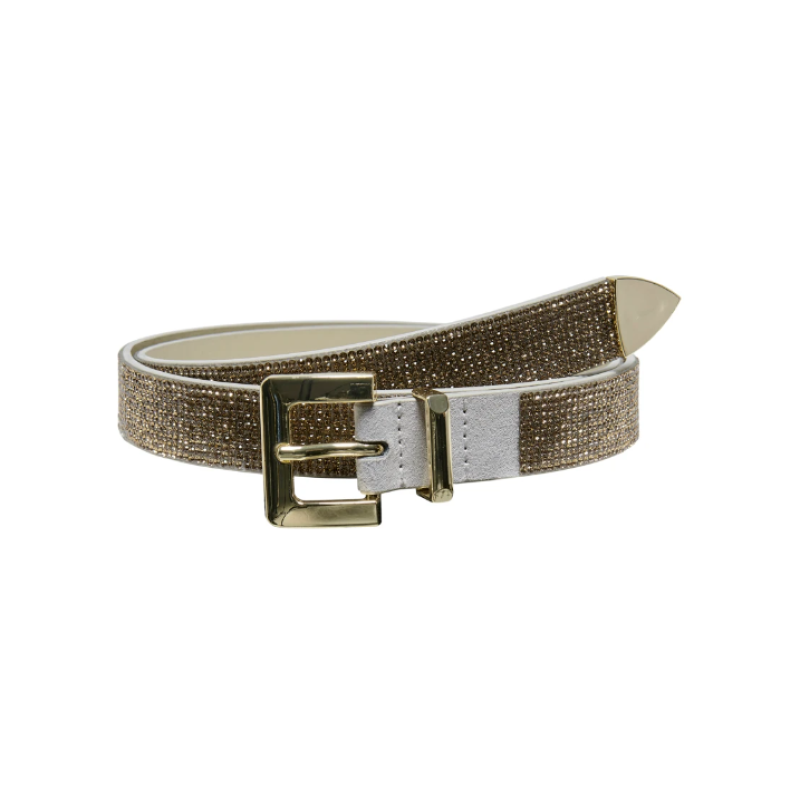 15308305 ONLATHENA GLITTER PU JEANS BELT ACC GOLD