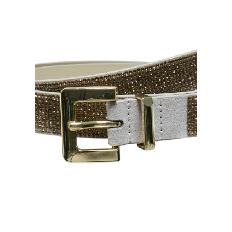 15308305 ONLATHENA GLITTER PU JEANS BELT ACC GOLD
