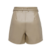 15275421 ONLHEIDI FUAX LEATHER SHORTS NOOS OTW BEIGE