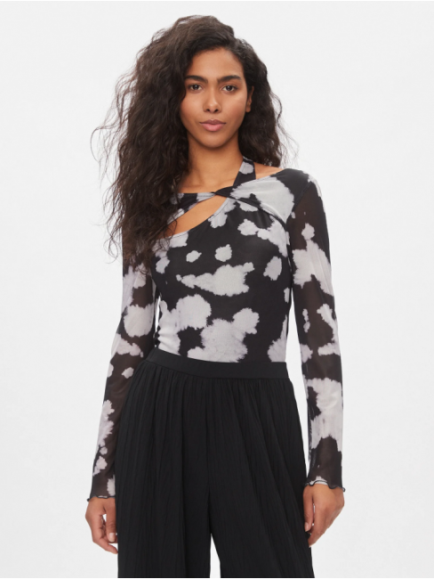 15312302 ONLLUCIA L/S CUT OUT MESH TOP JRS