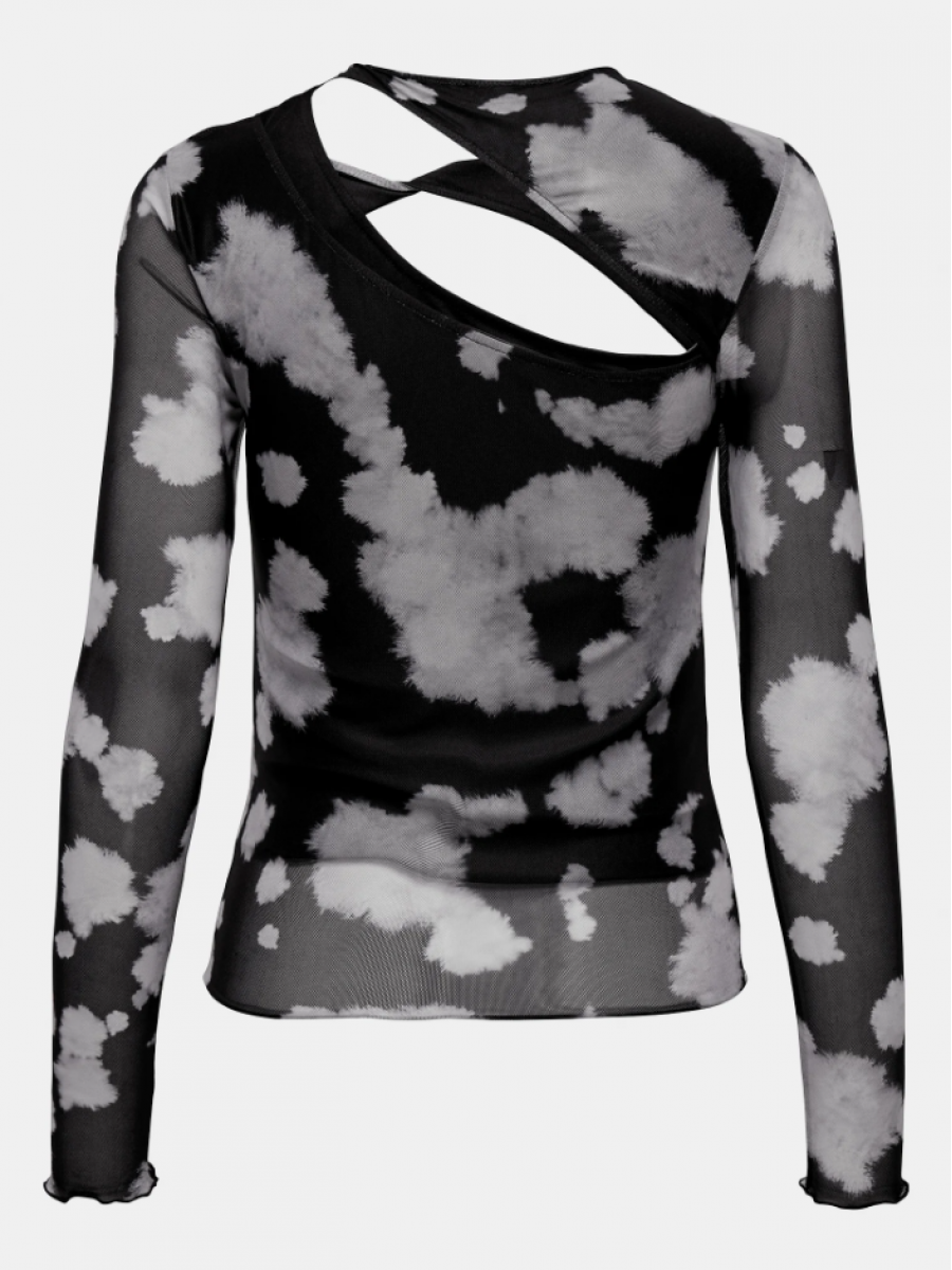 15312302 ONLLUCIA L/S CUT OUT MESH TOP JRS