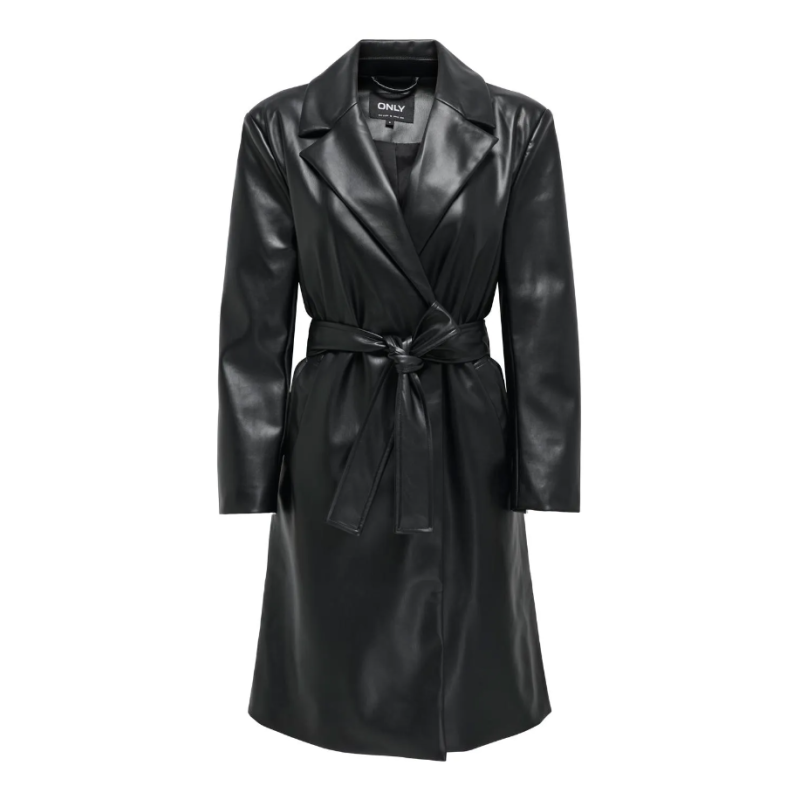 15326827 ONLBINA FAUX LEATHER WRAP COAT BF OTW