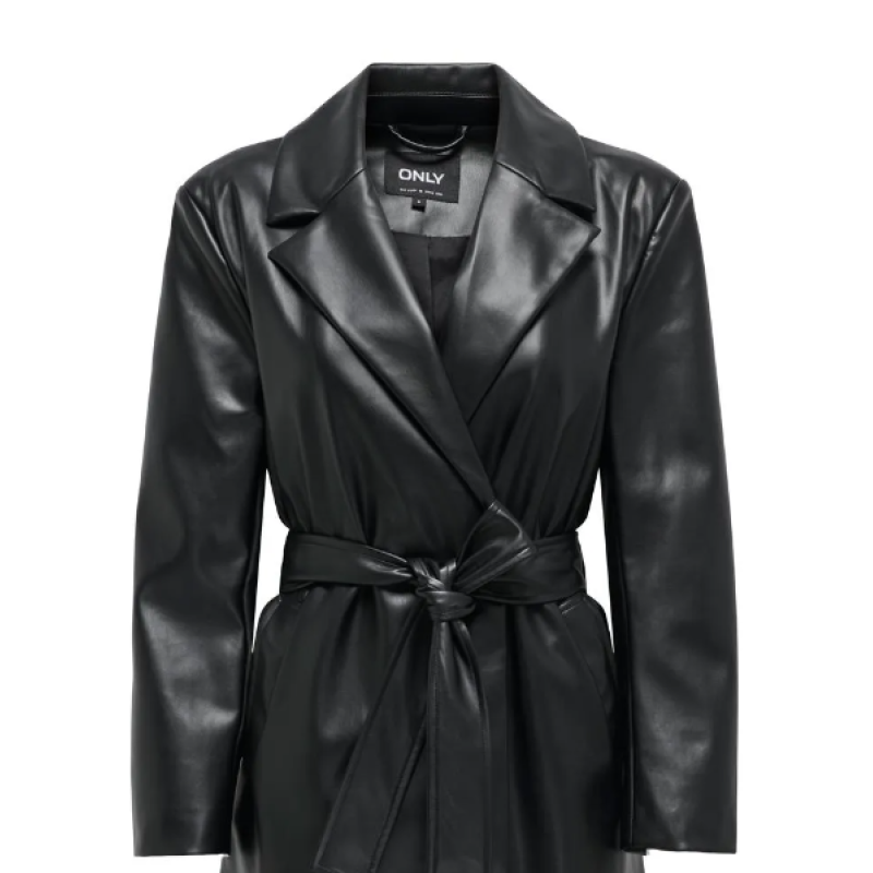 15326827 ONLBINA FAUX LEATHER WRAP COAT BF OTW