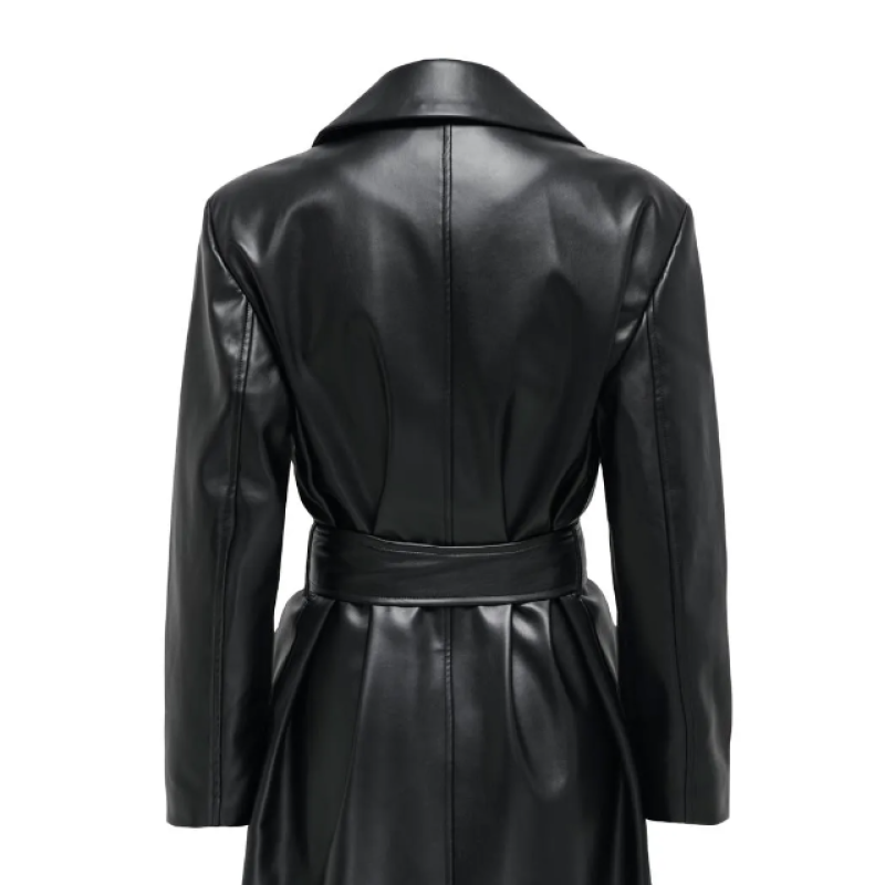 15326827 ONLBINA FAUX LEATHER WRAP COAT BF OTW