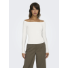 15339763 ONLGLAMOUR L/S BOAT NECK TOP BOX CC JRS
