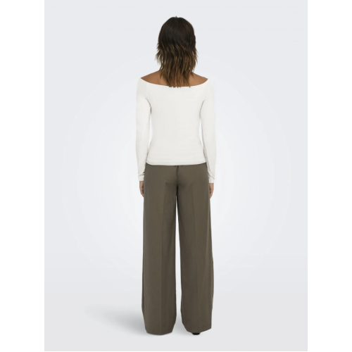 15339763 ONLGLAMOUR L/S BOAT NECK TOP BOX CC JRS