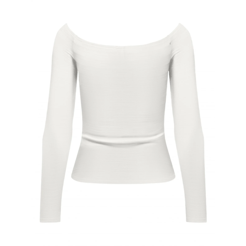 15339763 ONLGLAMOUR L/S BOAT NECK TOP BOX CC JRS