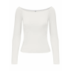 15339763 ONLGLAMOUR L/S BOAT NECK TOP BOX CC JRS