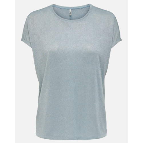 15343485 ONLAMBER LIFE S/L O-NECK SHINE TOP JRS