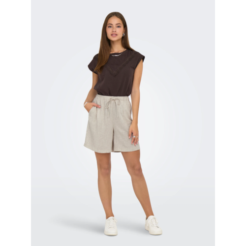 15333032 ONLSIESTA MW PULL-UP LIN BL SHORTS NOOS