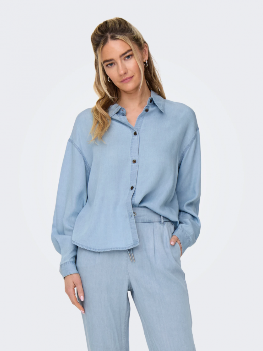 15337928 ONLCHARIS LIFE LS SHIRT CC WVN