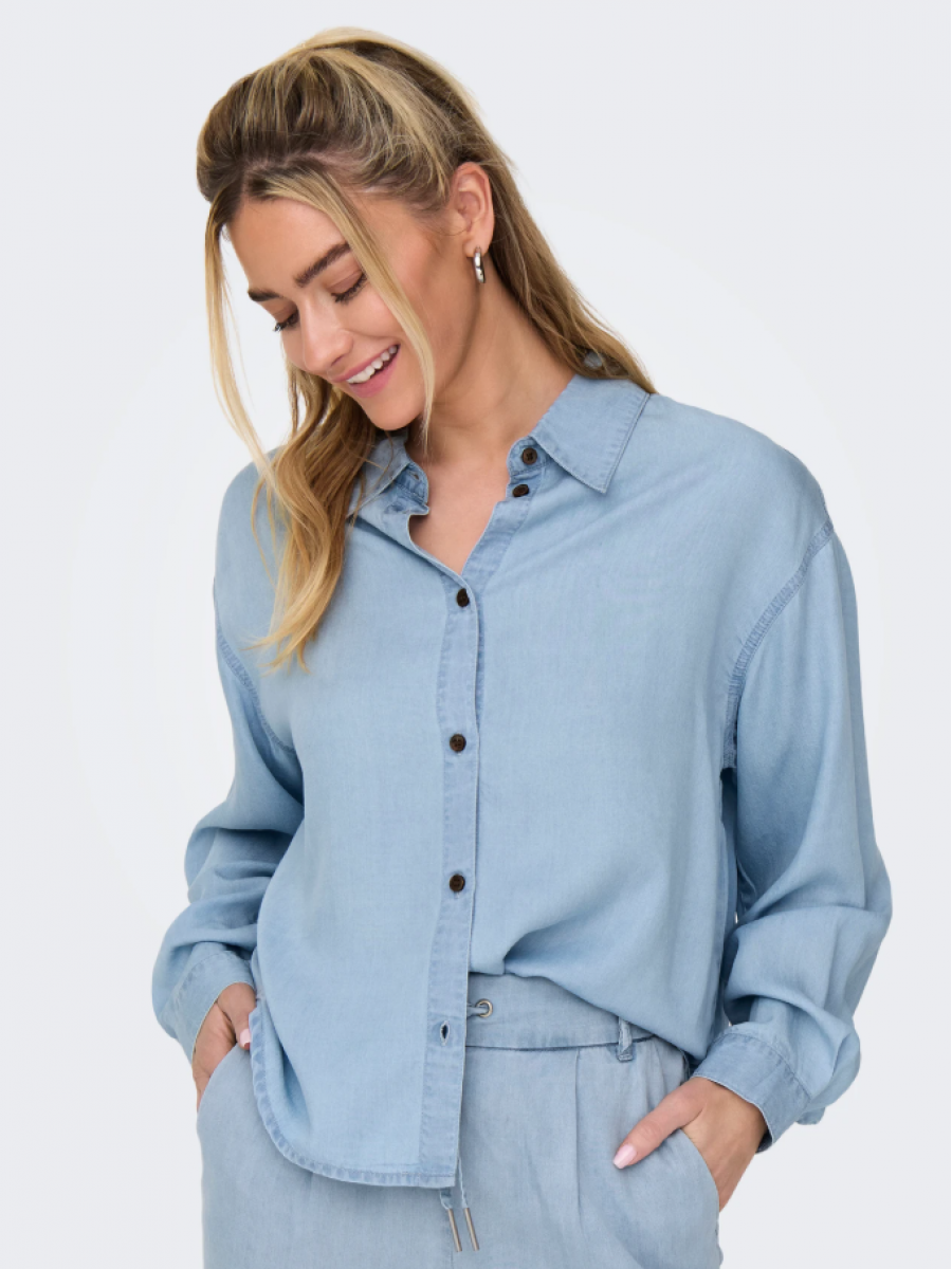 15337928 ONLCHARIS LIFE LS SHIRT CC WVN