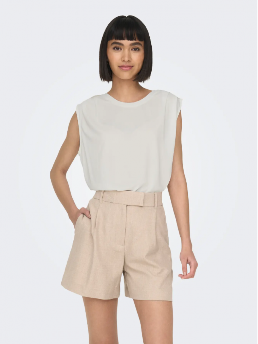15290313 ONLFREE LIFE S/L MODAL SATIN MIX TOP