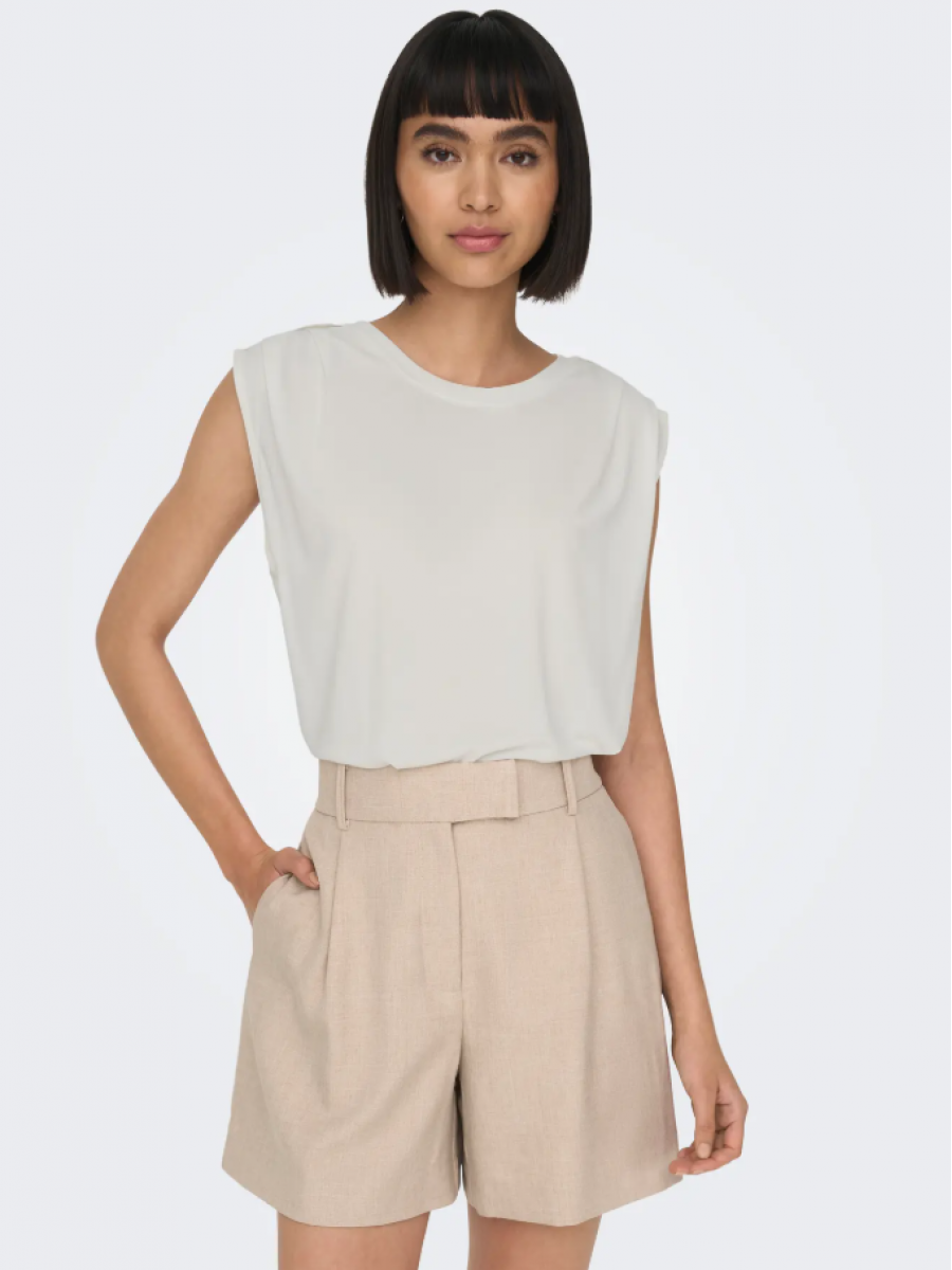 15290313 ONLFREE LIFE S/L MODAL SATIN MIX TOP