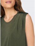 15290313 ONLFREE LIFE S/L MODAL SATIN MIX TOP