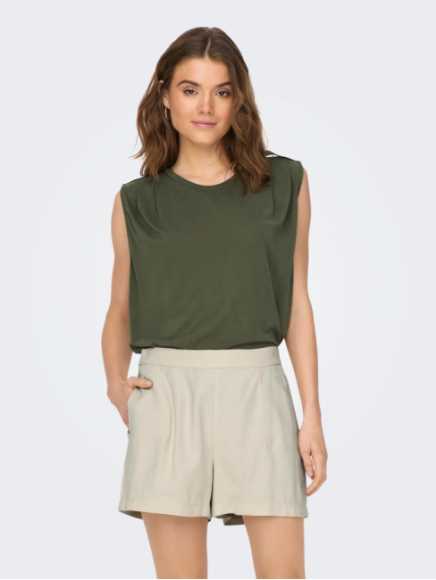 15290313 ONLFREE LIFE S/L MODAL SATIN MIX TOP