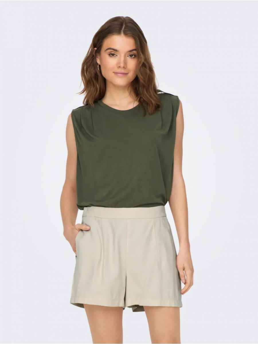 15290313 ONLFREE LIFE S/L MODAL SATIN MIX TOP