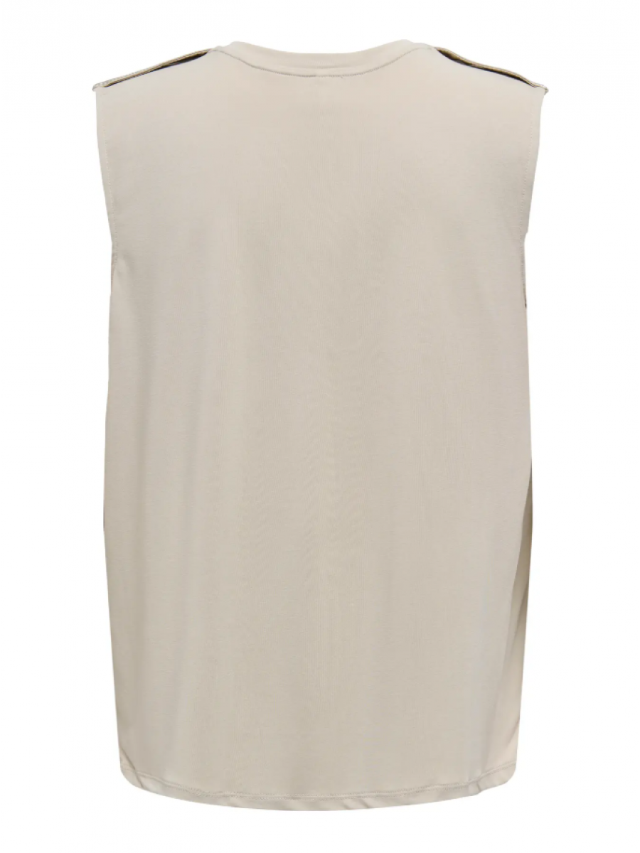 15290313 ONLFREE LIFE S/L MODAL SATIN MIX TOP
