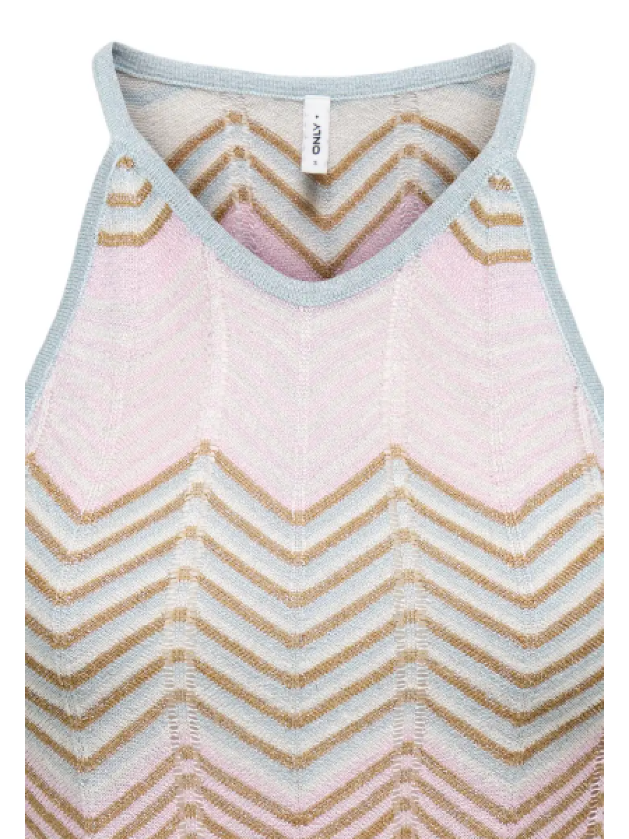 15344392 ONLALVIRA LIFE SL GLITTER TOP KNT