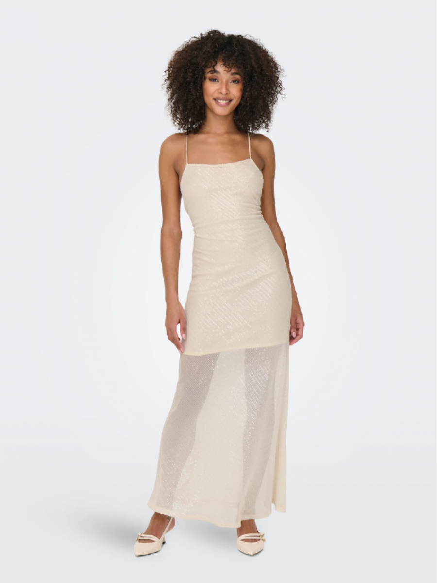 15345235 ONLHELENA STRAP SEQUINS MAXI DRESS WVN