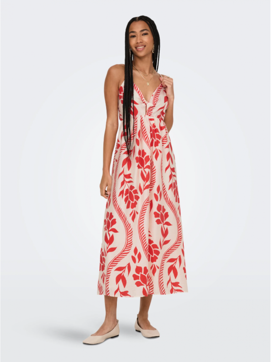 15347529 ONLCATJA TENCEL S/L DETAIL LONG DRESS
