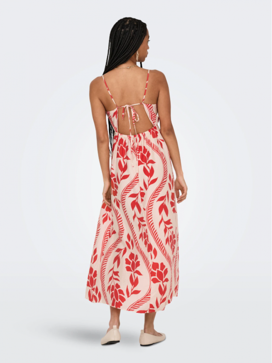 15347529 ONLCATJA TENCEL S/L DETAIL LONG DRESS