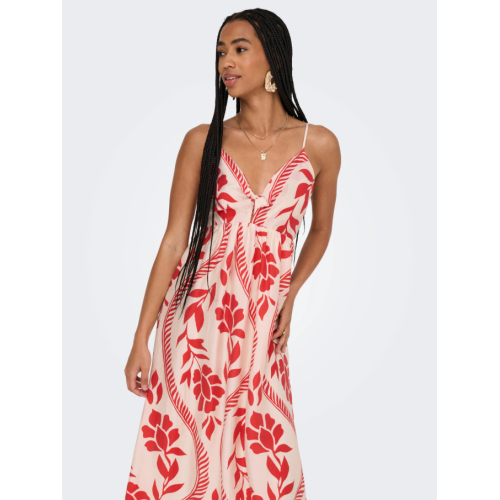 15347529 ONLCATJA TENCEL S/L DETAIL LONG DRESS