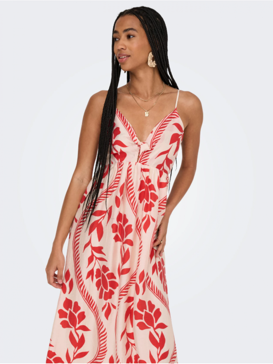 15347529 ONLCATJA TENCEL S/L DETAIL LONG DRESS