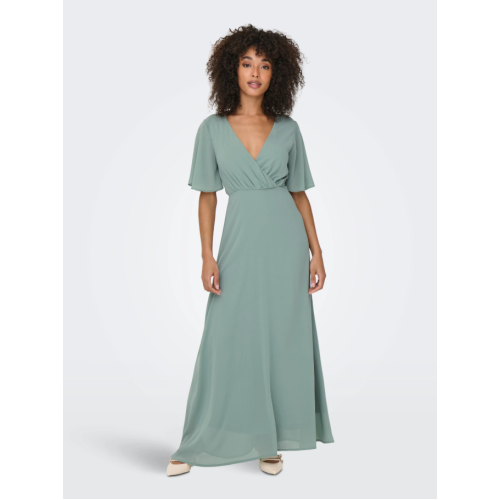 15347968 ONLSTAR LIFE S/S MIA MAXI DRESS WVN
